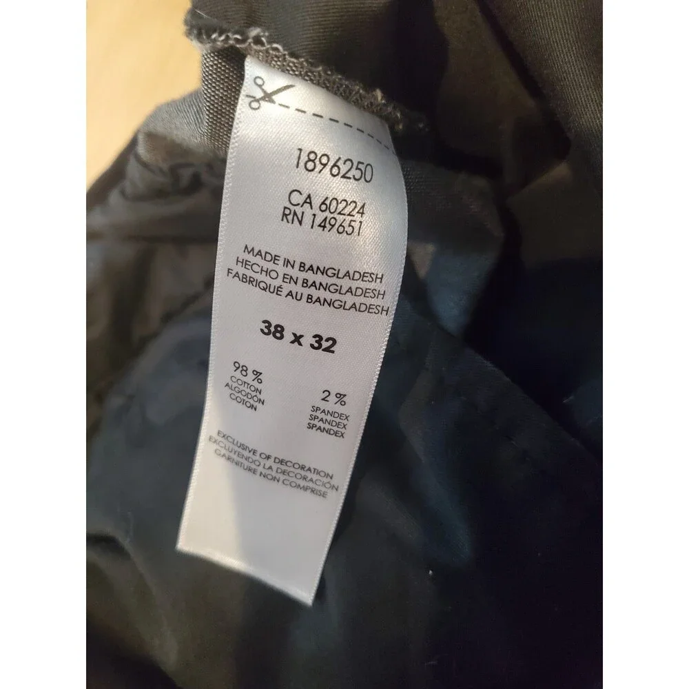 Bonobos Thursday Pants Men 38x32 Gray Stretch Weekday Warrior Chino Trousers